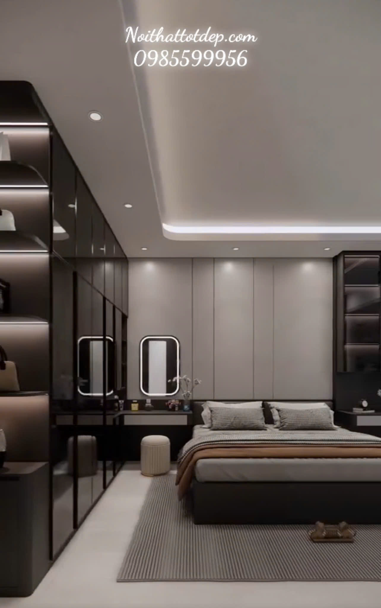 Video Thi Công Nội Thất Phòng Ngủ Đẹp Hiện Đại - Cao cấp